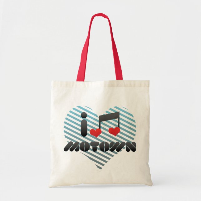 I Love Motown Tote Bag (Front)