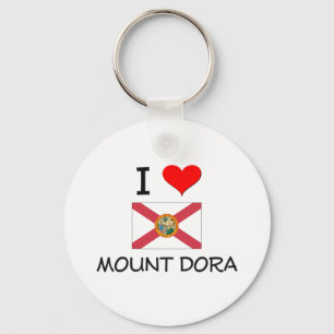 I Love MOUNT DORA Florida Key Ring