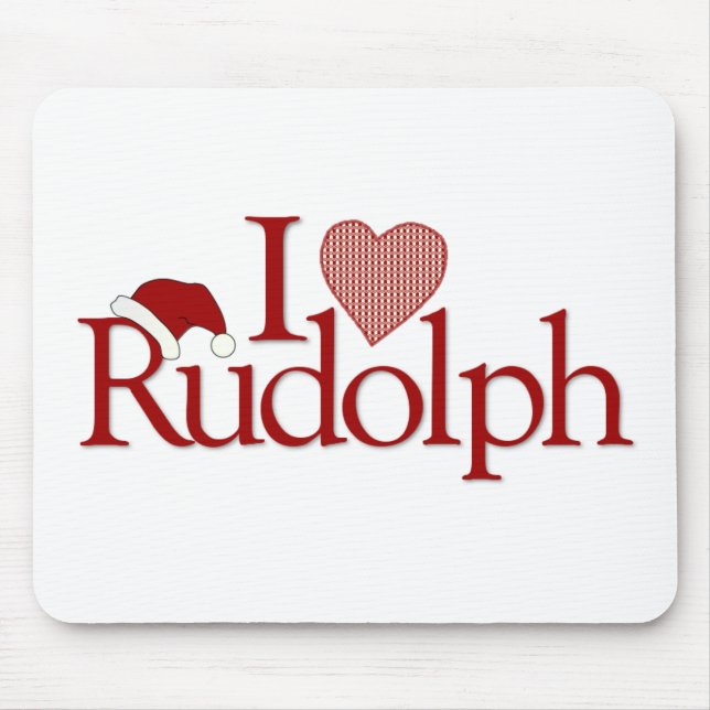 I Love Mouse Mat (Front)