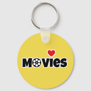 I love Movies Key Ring