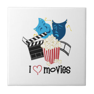 I Love Movies Tile