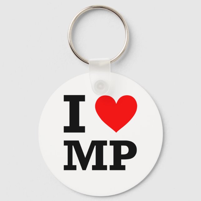 I Love MP Design Key Ring (Front)