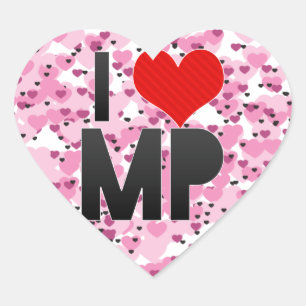 I Love MP Heart Sticker