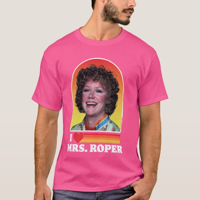 I Love Mrs Roper Helen Roper Three's Company Retro T-Shirt (Front)