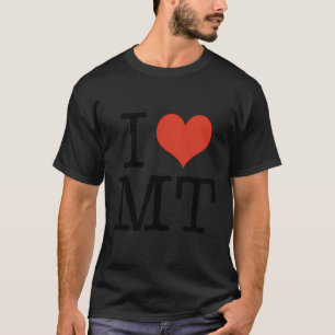 I Love Mt Montana Usa American T-Shirt