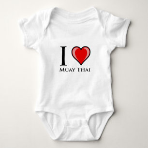 I Love Muay Thai Baby Bodysuit