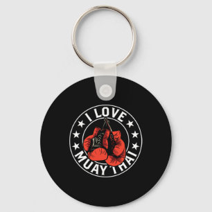 I Love Muay Thai Martial Arts Boxing Fighter Hobby Key Ring