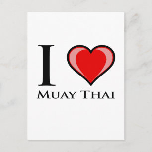 I Love Muay Thai Postcard