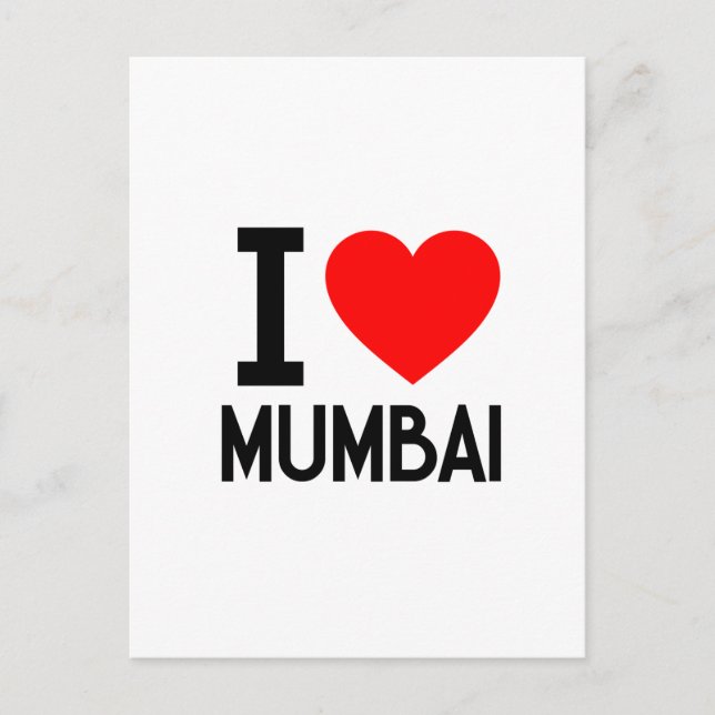 I Love Mubai Postcard (Front)