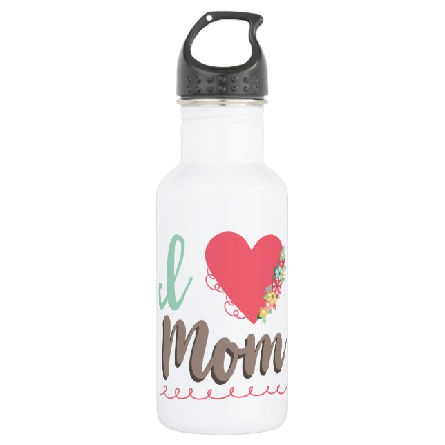 I love mum 532 ml water bottle (Front)