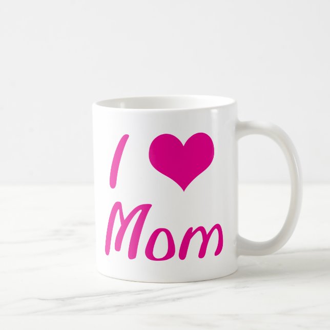 I Love Mum Coffee Mug (Right)
