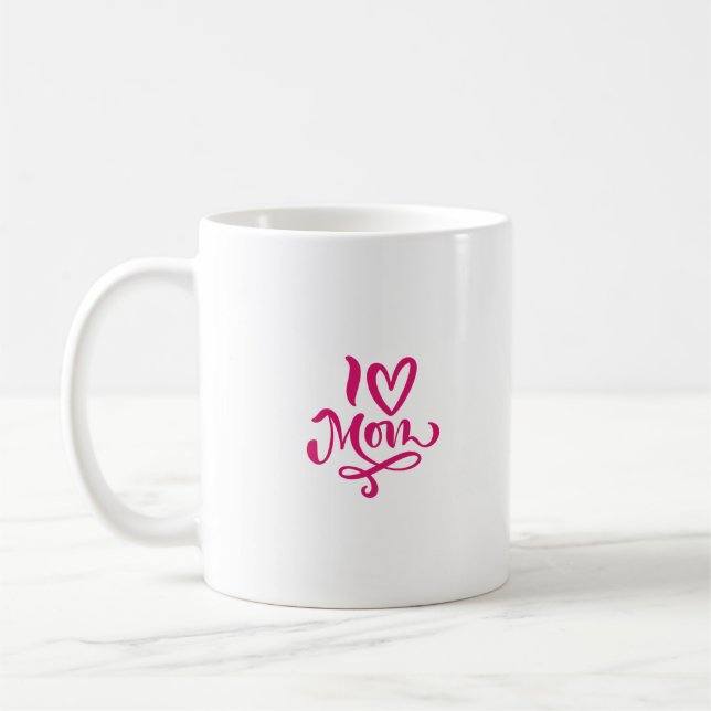 I Love Mum  Coffee Mug (Left)