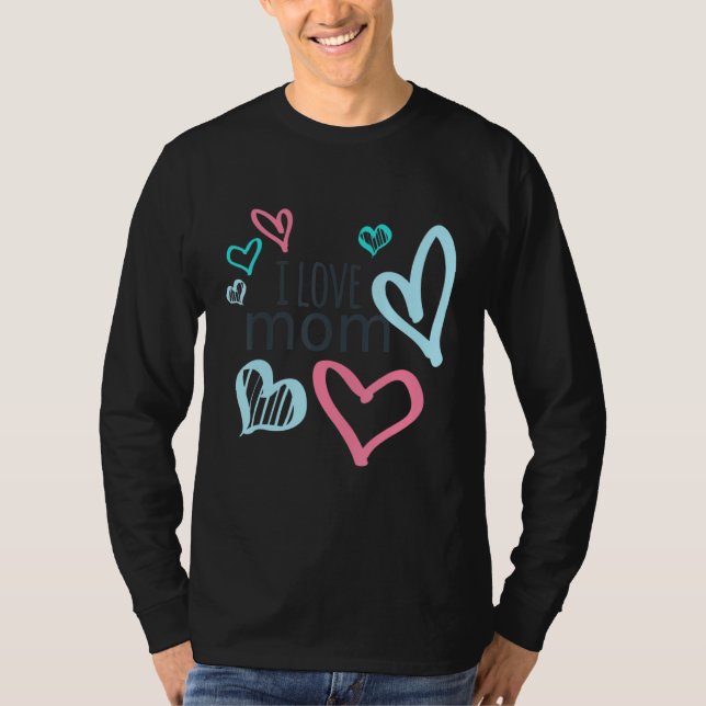 I Love Mum Essential Heart T-Shirt (Front)