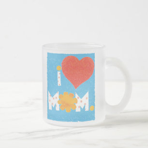 i love mum frosted mug
