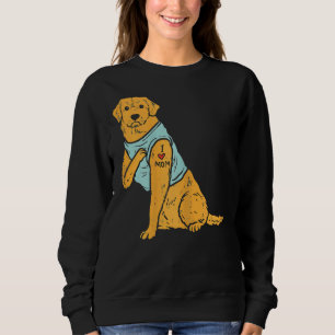 I Love Mum Golden Retriever Labrador Dog Women Sweatshirt
