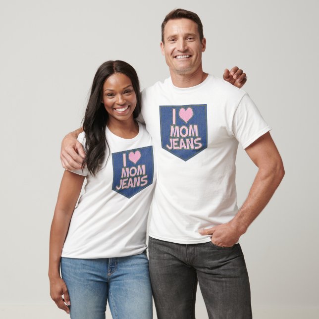 I Love Mum Jeans T-Shirt (Unisex)