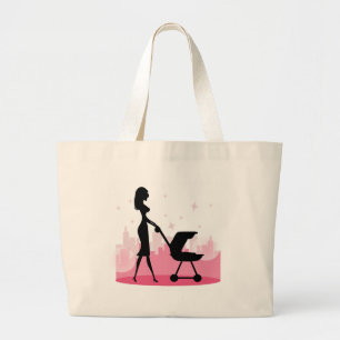 i love mum large tote bag