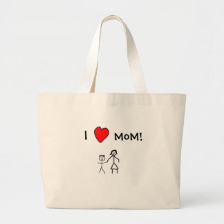 I love mum! large tote bag