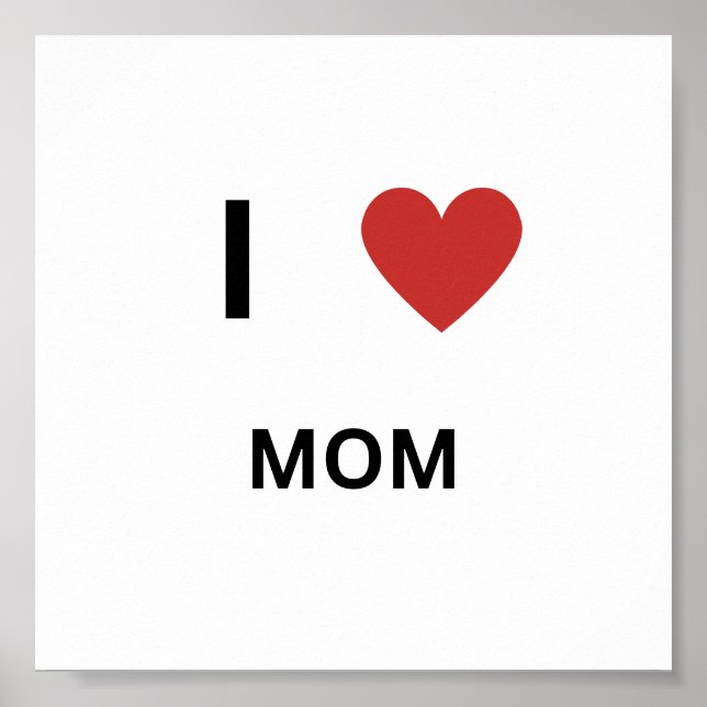 I love mum poster (Front)
