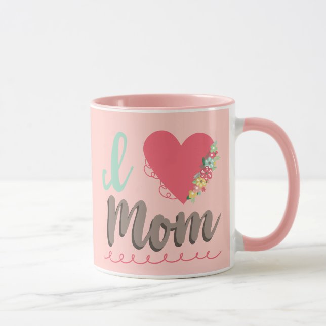 I love mum pretty chic mug (Right)