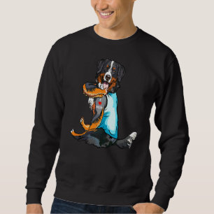 I Love Mum Tattoo Bernese Mountain Mum Dog Women Sweatshirt