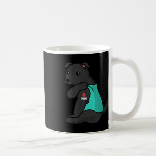 I Love Mum Tattoo Black Dog Mother  Coffee Mug
