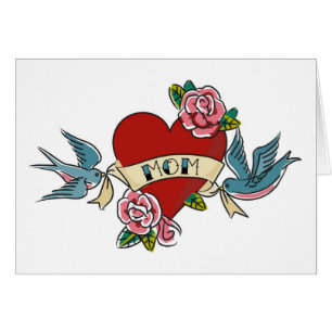 I Love Mum Tattoo Card 1