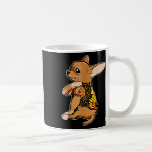 I Love Mum Tattoo Chihuahua Dog Shirt Sunflower &a Coffee Mug