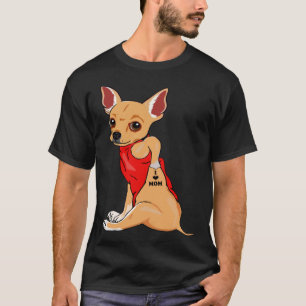 I Love Mum Tattoo Chihuahua Dog Women Chihuahua M T-Shirt