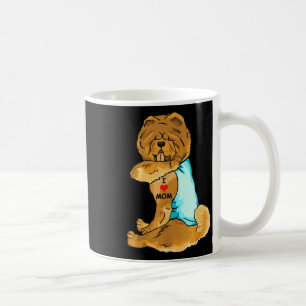 I Love Mum Tattoo Chow Chow Mum Dog Lover Women  Coffee Mug