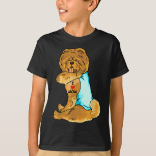I Love Mum Tattoo Chow Chow Mum Dog Lover Women T-Shirt