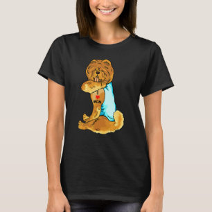 I Love Mum Tattoo Chow Chow Mum Dog  Women T-Shirt