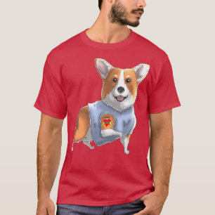 I Love Mum Tattoo Corgi Dog Lover Women Gifts Corg T-Shirt