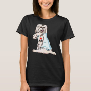 I Love Mum Tattoo Coton De Tulear Mum Dog Women T-Shirt