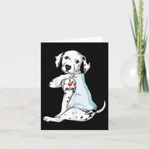 I Love Mum Tattoo Dalmatian Mum Dog Lover Women Card
