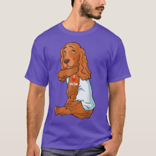 I Love Mum Tattoo English Cocker Spaniel Mother's T-Shirt