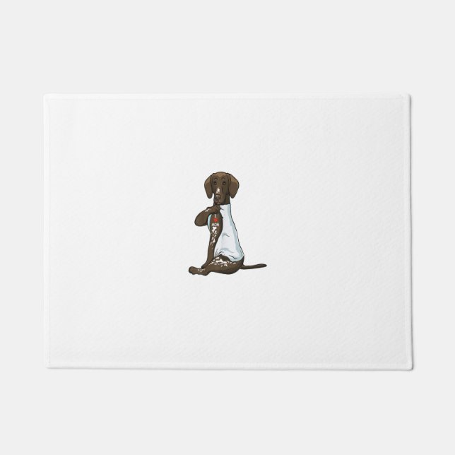I Love Mum Tattoo German Shorthaired Pointer Mum D Doormat (Front)