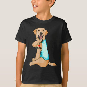 I Love Mum Tattoo Labrador Mum Dog Lover Women  T-Shirt