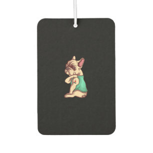 I Love Mum Tattoo Lover Funny French Bulldog Gift Car Air Freshener