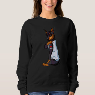 I Love Mum Tattoo Manchester Terrier Mum Dog Wome Sweatshirt