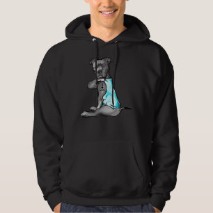 I Love Mum Tattoo Pitbull Dog Lover Women Pitbull Hoodie