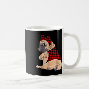 I Love Mum Tattoo Pug Dog Lovers Bandanna Mothers  Coffee Mug