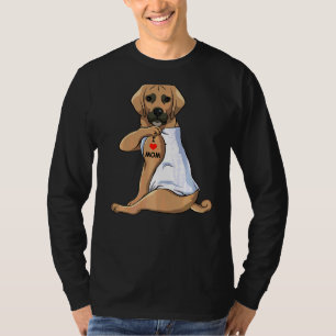 I Love Mum Tattoo Puggle Mum Dog Women T-Shirt