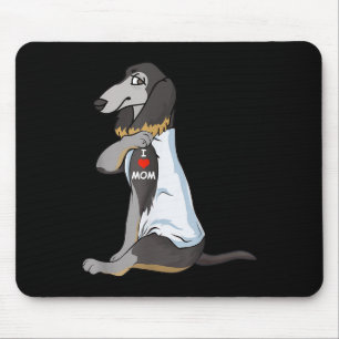 I Love Mum Tattoo Saluki Mum Dog Lover Women  Mouse Mat