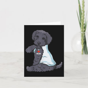 I Love Mum Tattoo Schnoodle Mum Dog Lover Women Card