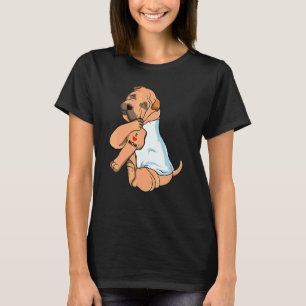 I Love Mum Tattoo Shar Pei Mum Dog Women T-Shirt