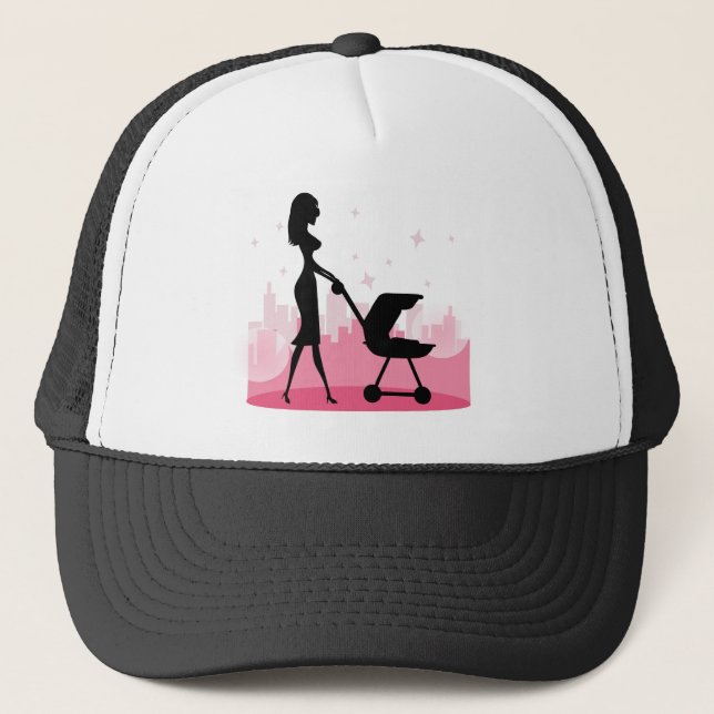 i love mum trucker hat (Front)