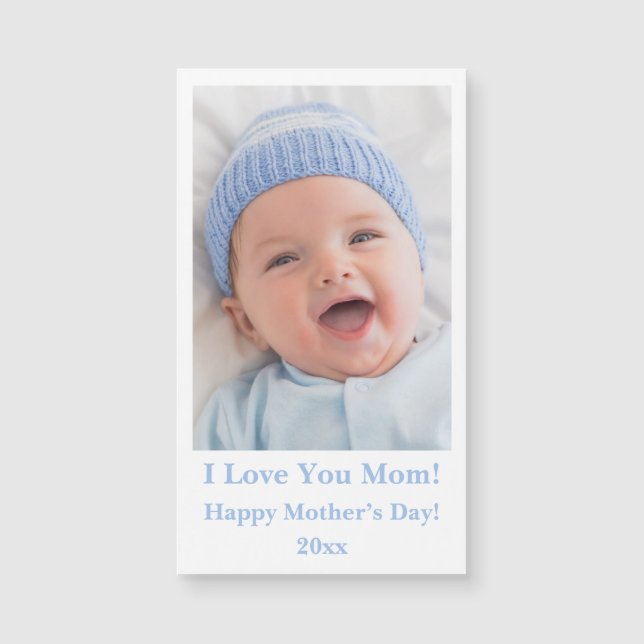 I Love Mum Typography Date Photo Mother’s Day (Front)