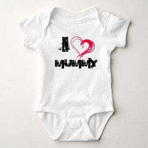 I Love mummy Baby Bodysuit