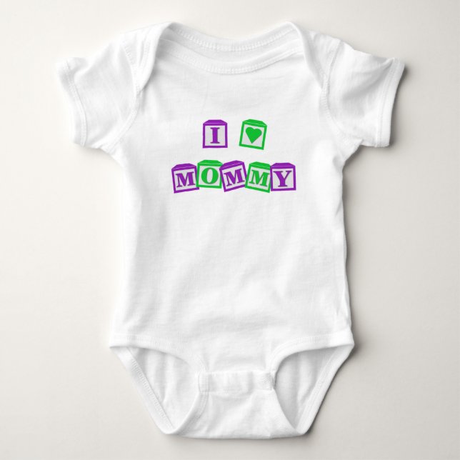 I Love Mummy Bodysuit (Front)